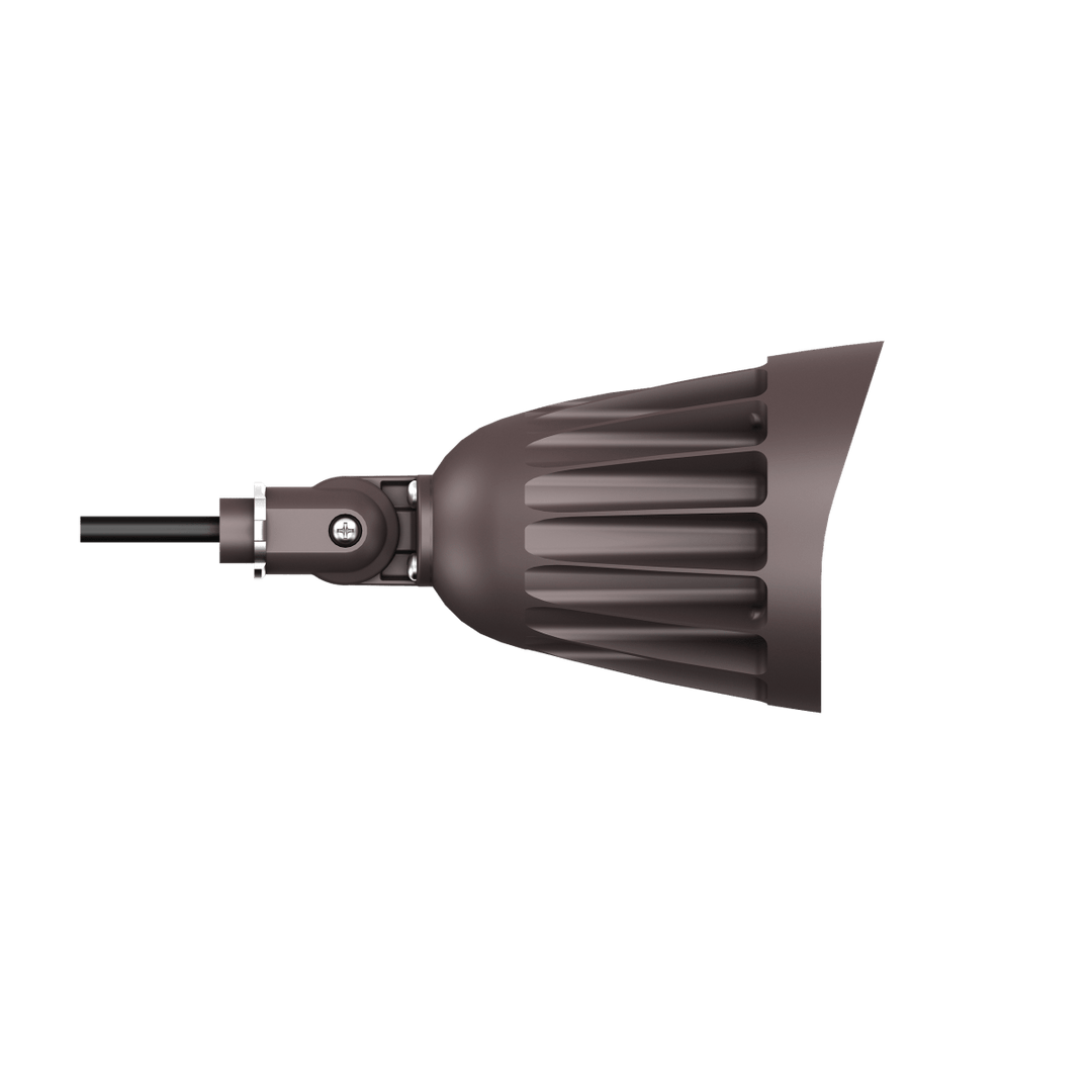 25W Bronze Bullet Light LED Outdoor Spotlights Waterproof Landscape Lights - 3CCT 3000K-5000K - 3500LM - Knuckle Mount