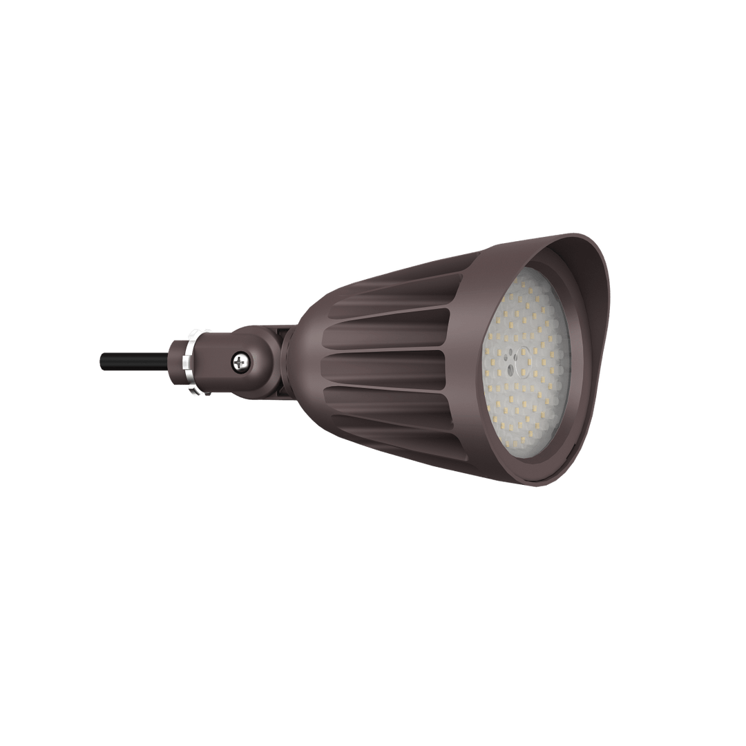 25W Bronze Bullet Light LED Outdoor Spotlights Waterproof Landscape Lights - 3CCT 3000K-5000K - 3500LM - Knuckle Mount