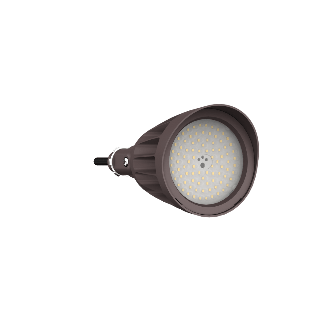 25W Bronze Bullet Light LED Outdoor Spotlights Waterproof Landscape Lights - 3CCT 3000K-5000K - 3500LM - Knuckle Mount