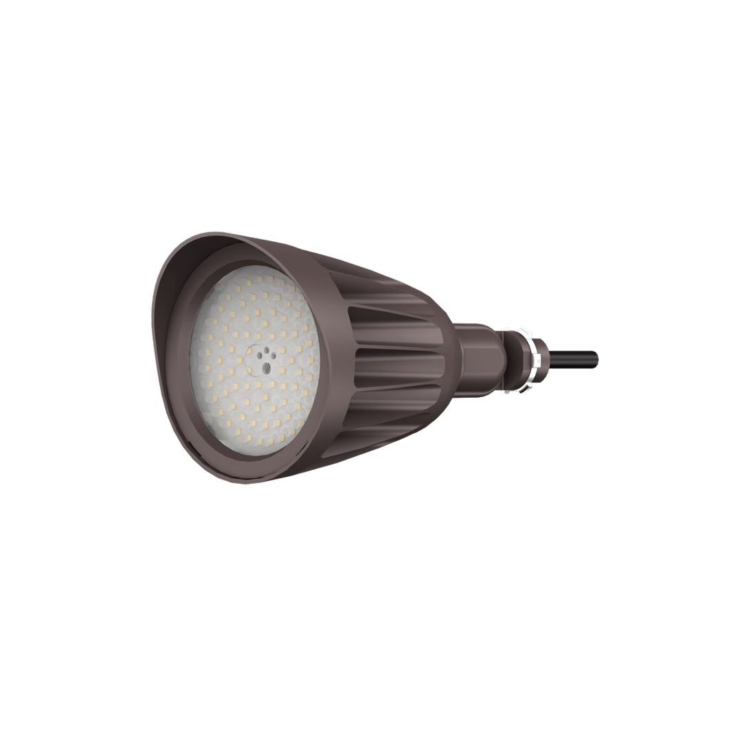 25W Bronze Bullet Light LED Outdoor Spotlights Waterproof Landscape Lights - 3CCT 3000K-5000K - 3500LM - Knuckle Mount