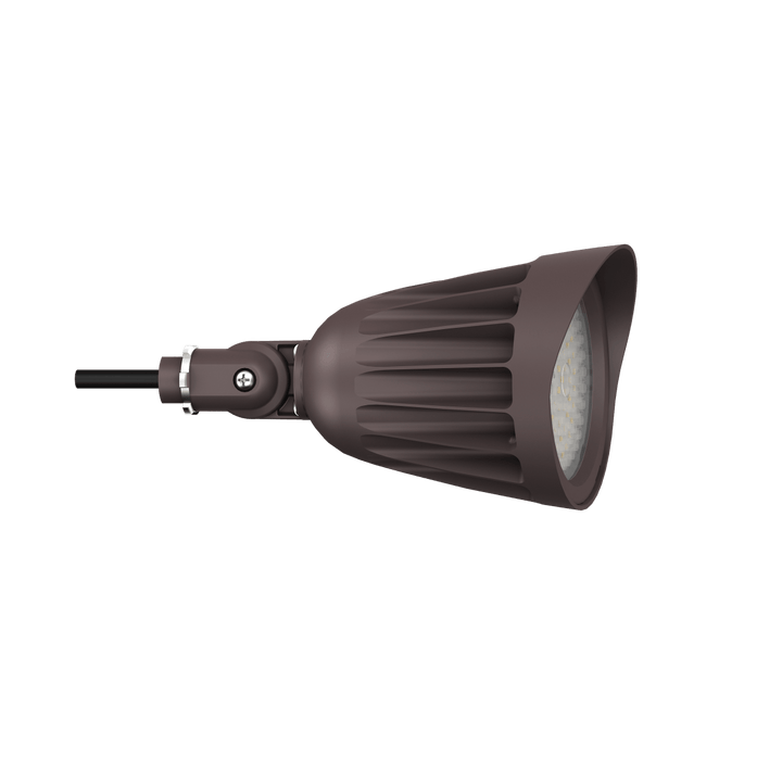 25W Bronze Bullet Light LED Outdoor Spotlights Waterproof Landscape Lights - 3CCT 3000K-5000K - 3500LM - Knuckle Mount