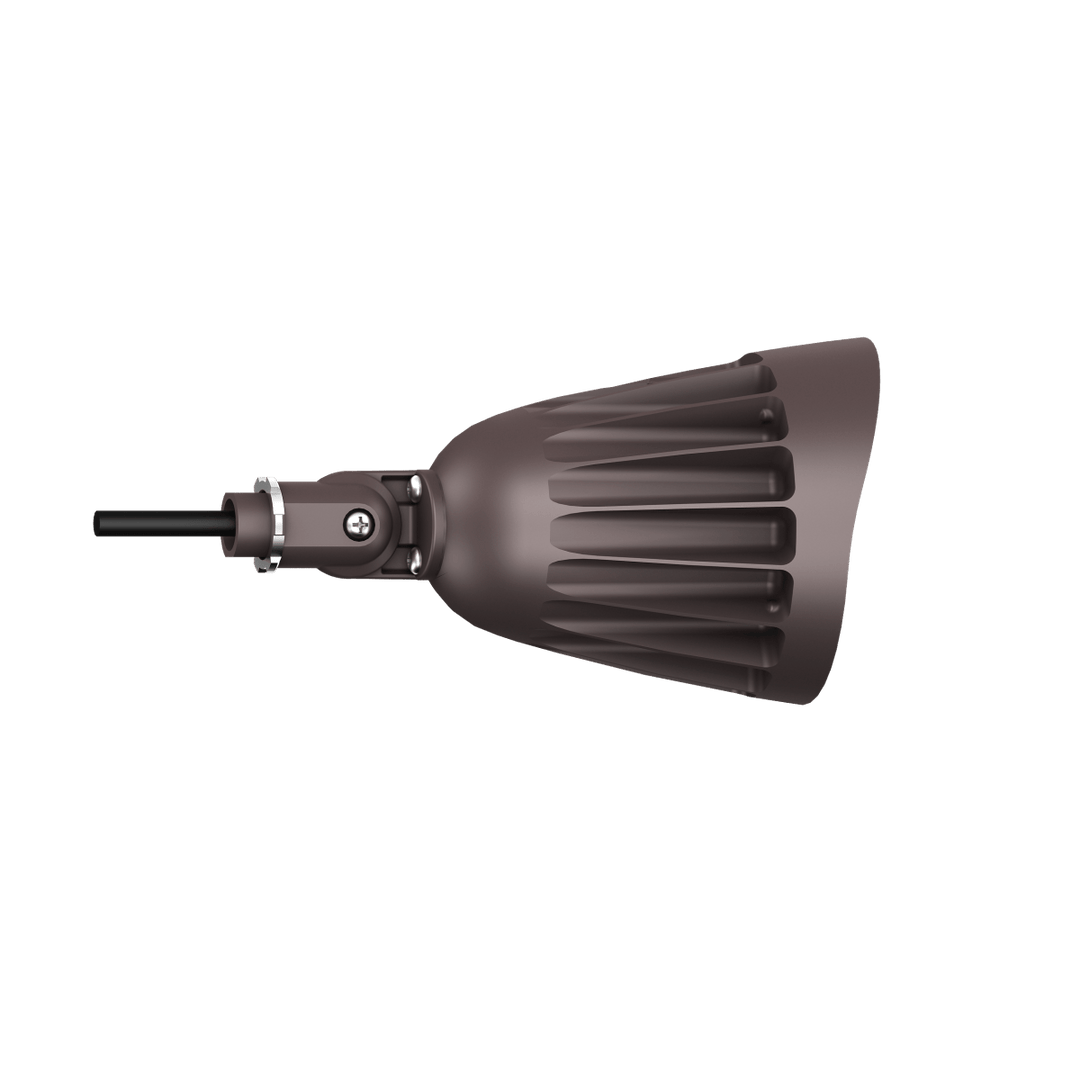 25W Bronze Bullet Light LED Outdoor Spotlights Waterproof Landscape Lights - 3CCT 3000K-5000K - 3500LM - Knuckle Mount