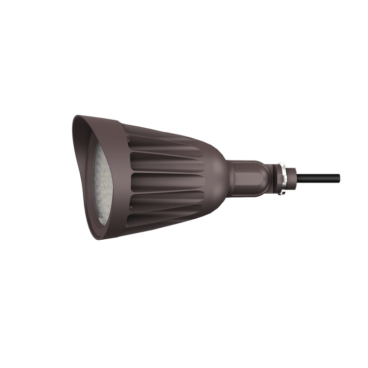 25W Bronze Bullet Light LED Outdoor Spotlights Waterproof Landscape Lights - 3CCT 3000K-5000K - 3500LM - Knuckle Mount