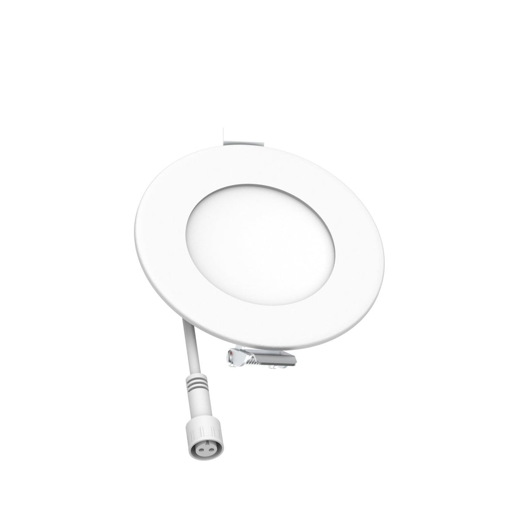 3" Inch 2 Hour Fire Rated Recessed Light Slim Canless LED Wafer Lights - Wet Rated - 5CCT 2700K-5000K - 550LM