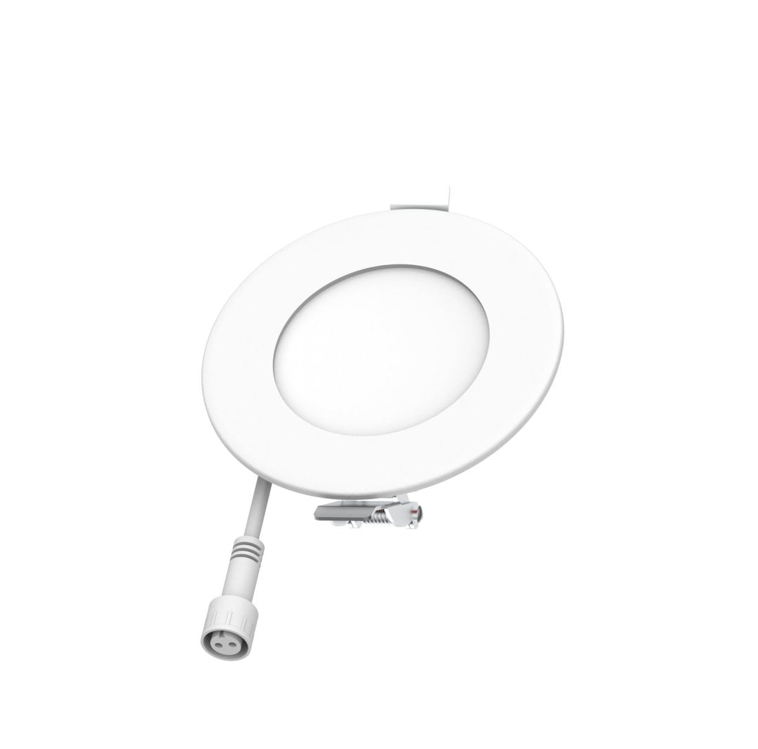 3" Inch 2 Hour Fire Rated Recessed Light Slim Canless LED Wafer Lights - Wet Rated - 5CCT 2700K-5000K - 550LM