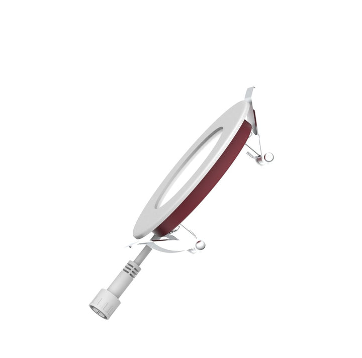 3" Inch 2 Hour Fire Rated Recessed Light Slim Canless LED Wafer Lights - Wet Rated - 5CCT 2700K-5000K - 550LM