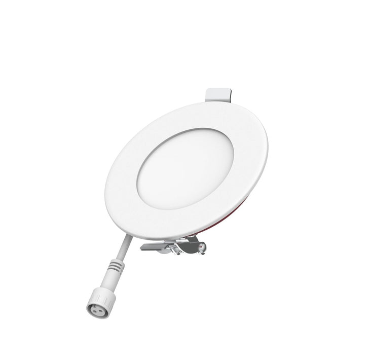 3" Inch 2 Hour Fire Rated Recessed Light Slim Canless LED Wafer Lights - Wet Rated - 5CCT 2700K-5000K - 550LM