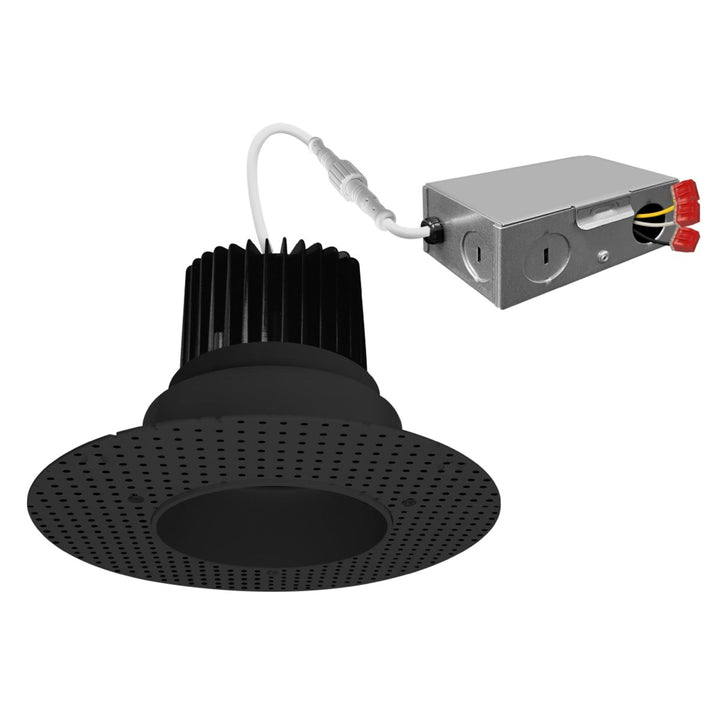 4 Inch Black Trimless Recessed Lighting - 15W - 1,000 Lumens - 120V