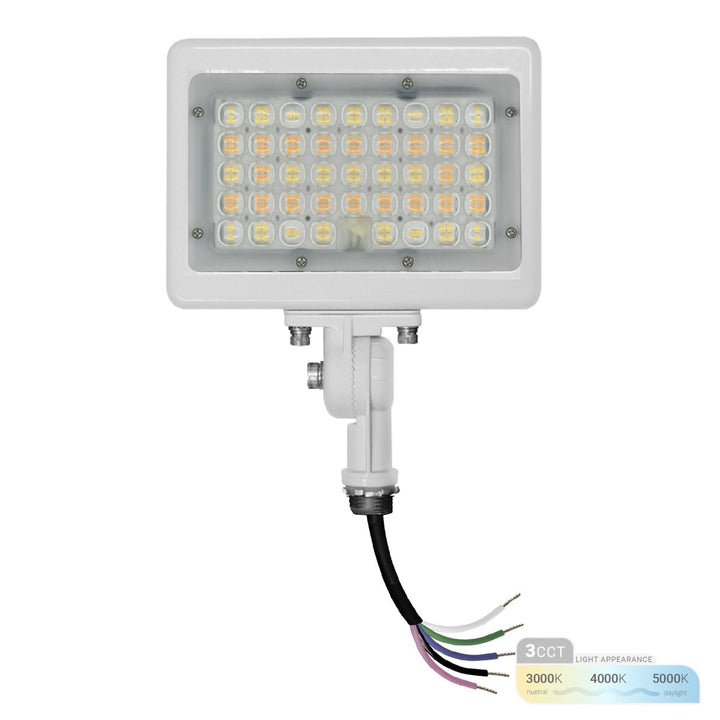 50W LED Flood Lights Outdoor Security Lighting - Waterproof - 3CCT 3000K-5000K - 7050LM - Knuckle Mount