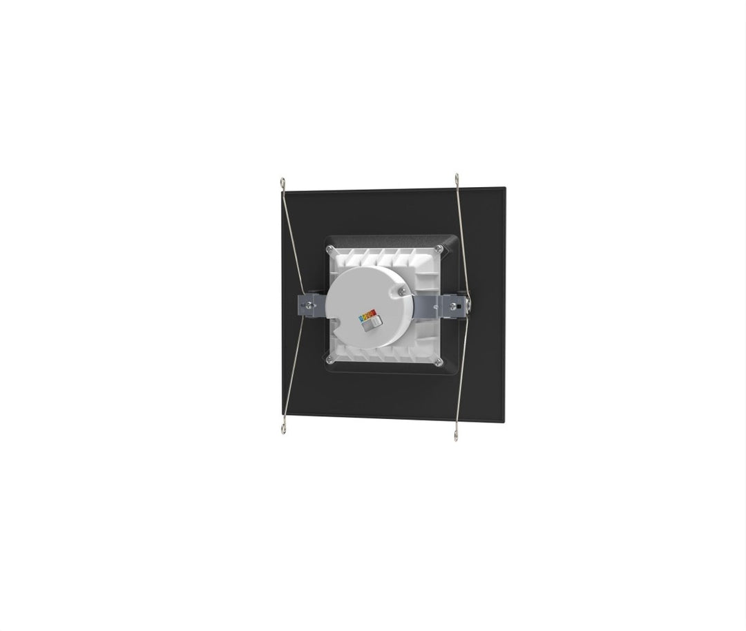 6" Inch Black Square Recessed Lighting Retrofit Can Lights - Wet Rated - 5CCT 2700K-5000K - 1100LM