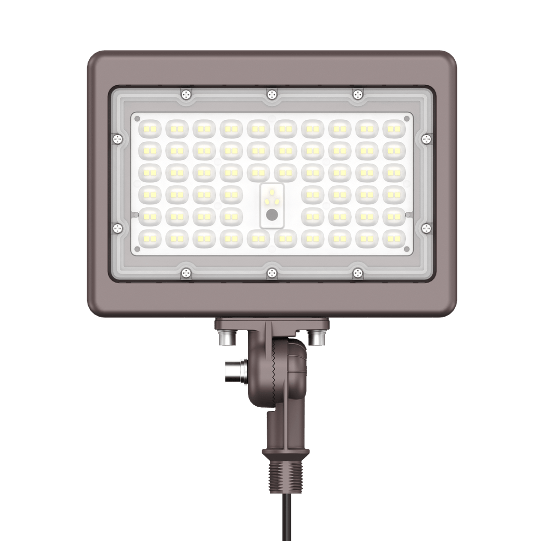 90W Bronze Flood Light LED Outdoor Security Lights - Waterproof - 3CCT 3000K-5000K - 12600LM - Knuckle Mount