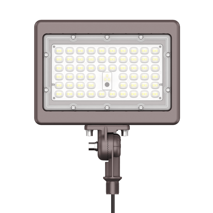 90W Bronze Flood Light LED Outdoor Security Lights - Waterproof - 3CCT 3000K-5000K - 12600LM - Knuckle Mount
