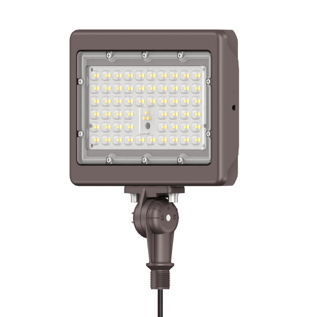 90W Bronze Flood Light LED Outdoor Security Lights - Waterproof - 3CCT 3000K-5000K - 12600LM - Knuckle Mount