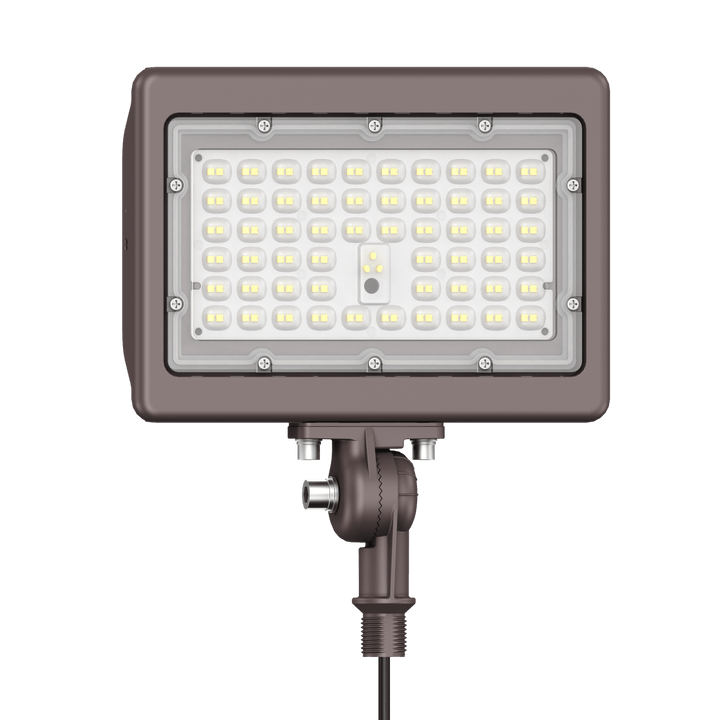90W Bronze Flood Light LED Outdoor Security Lights - Waterproof - 3CCT 3000K-5000K - 12600LM - Knuckle Mount