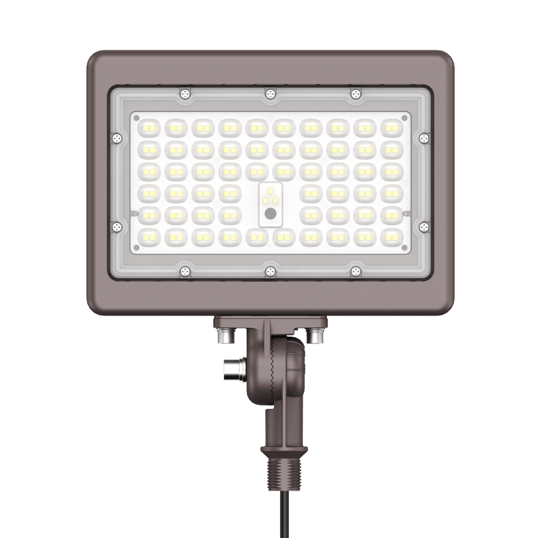 90W Bronze Flood Light LED Outdoor Security Lights - Waterproof - 3CCT 3000K-5000K - 12600LM - Knuckle Mount