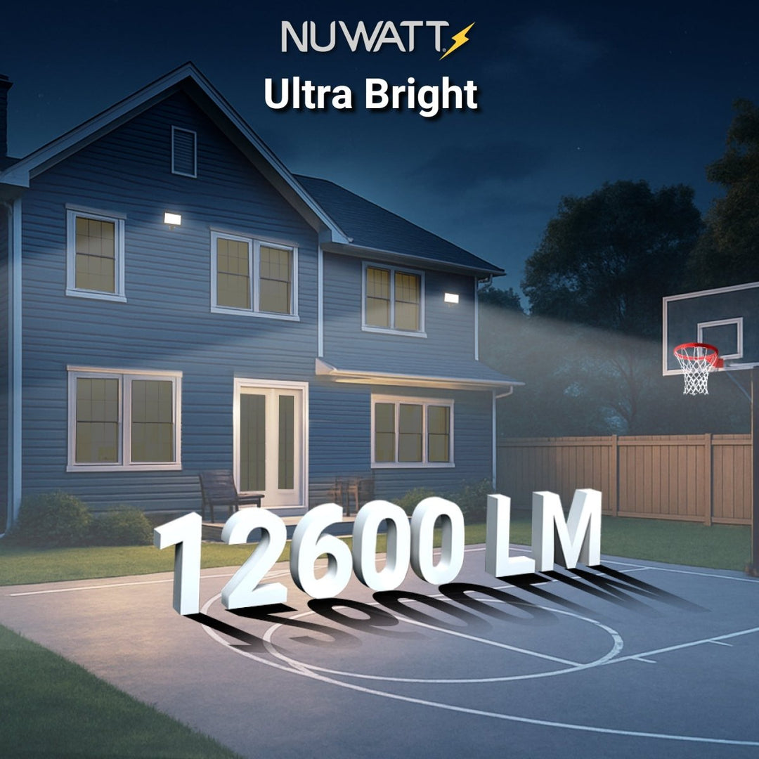 90W Bronze Flood Light LED Outdoor Security Lights - Waterproof - 3CCT 3000K-5000K - 12600LM - Knuckle Mount