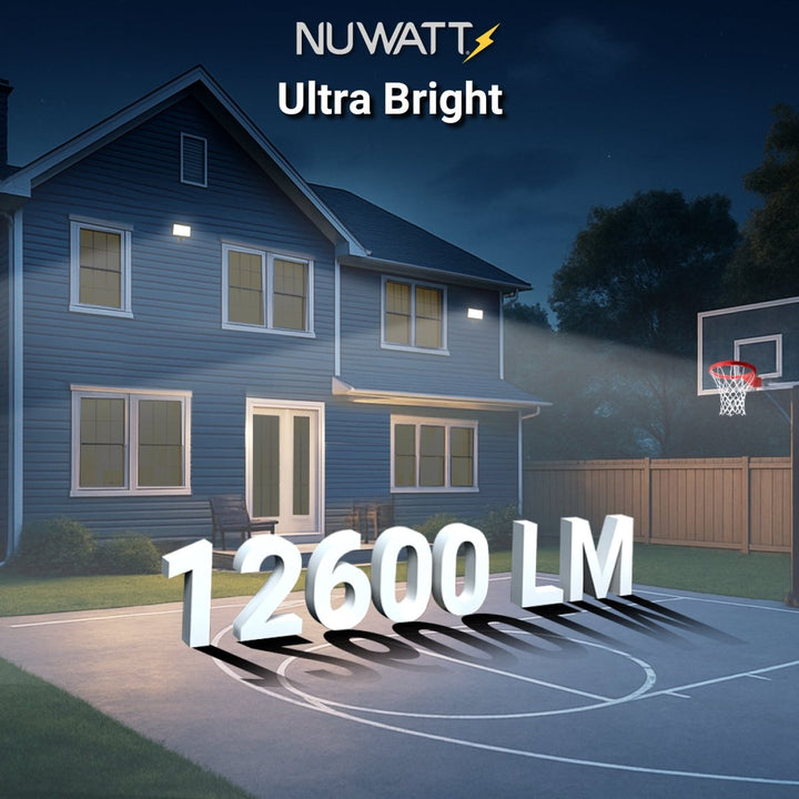 90W Bronze Flood Light LED Outdoor Security Lights - Waterproof - 3CCT 3000K-5000K - 12600LM - Knuckle Mount