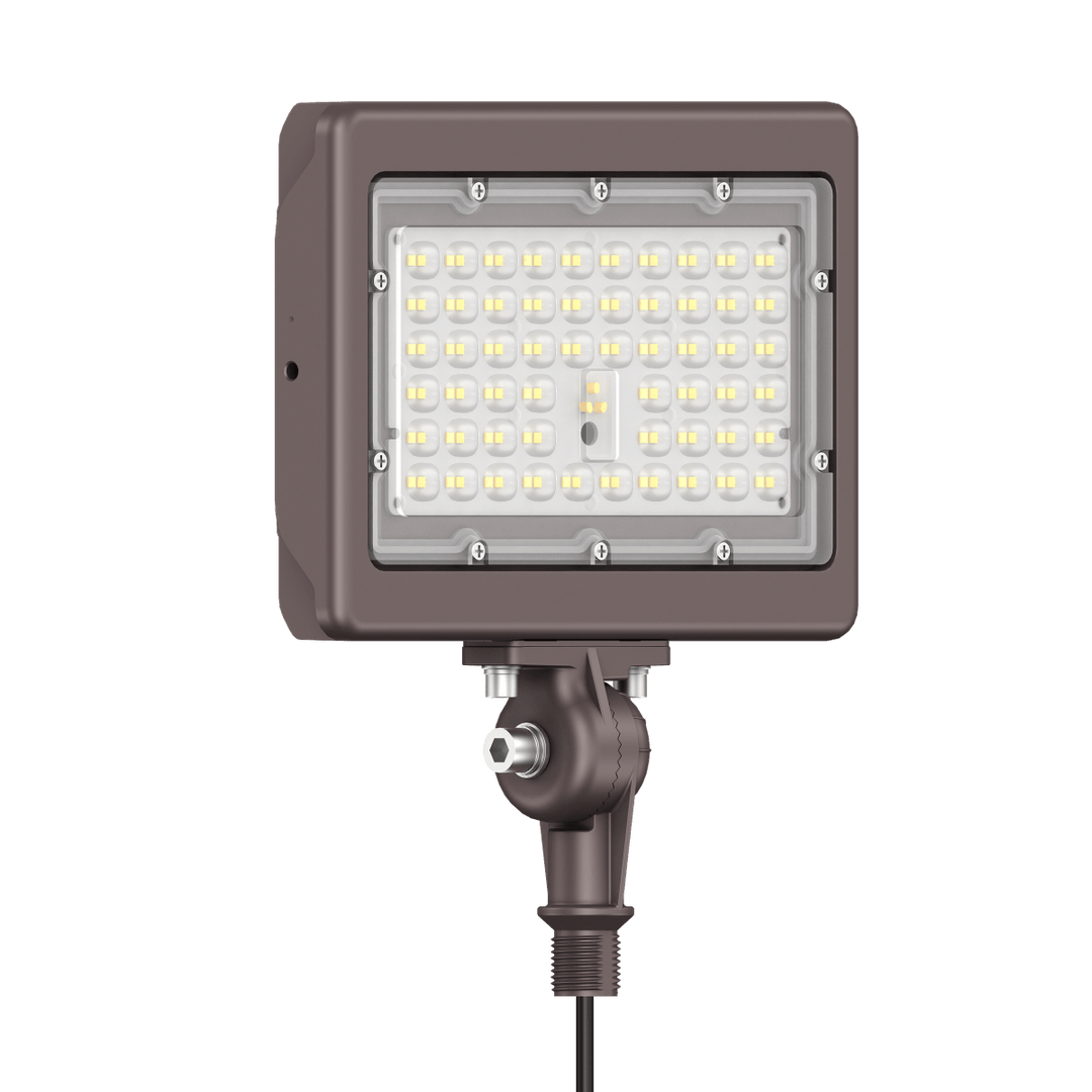 90W Bronze Flood Light LED Outdoor Security Lights - Waterproof - 3CCT 3000K-5000K - 12600LM - Knuckle Mount