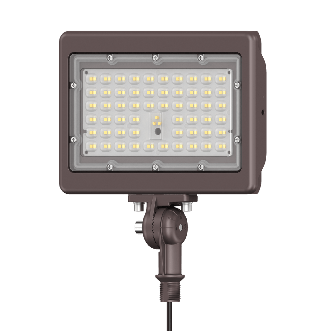 90W Bronze Flood Light LED Outdoor Security Lights - Waterproof - 3CCT 3000K-5000K - 12600LM - Knuckle Mount
