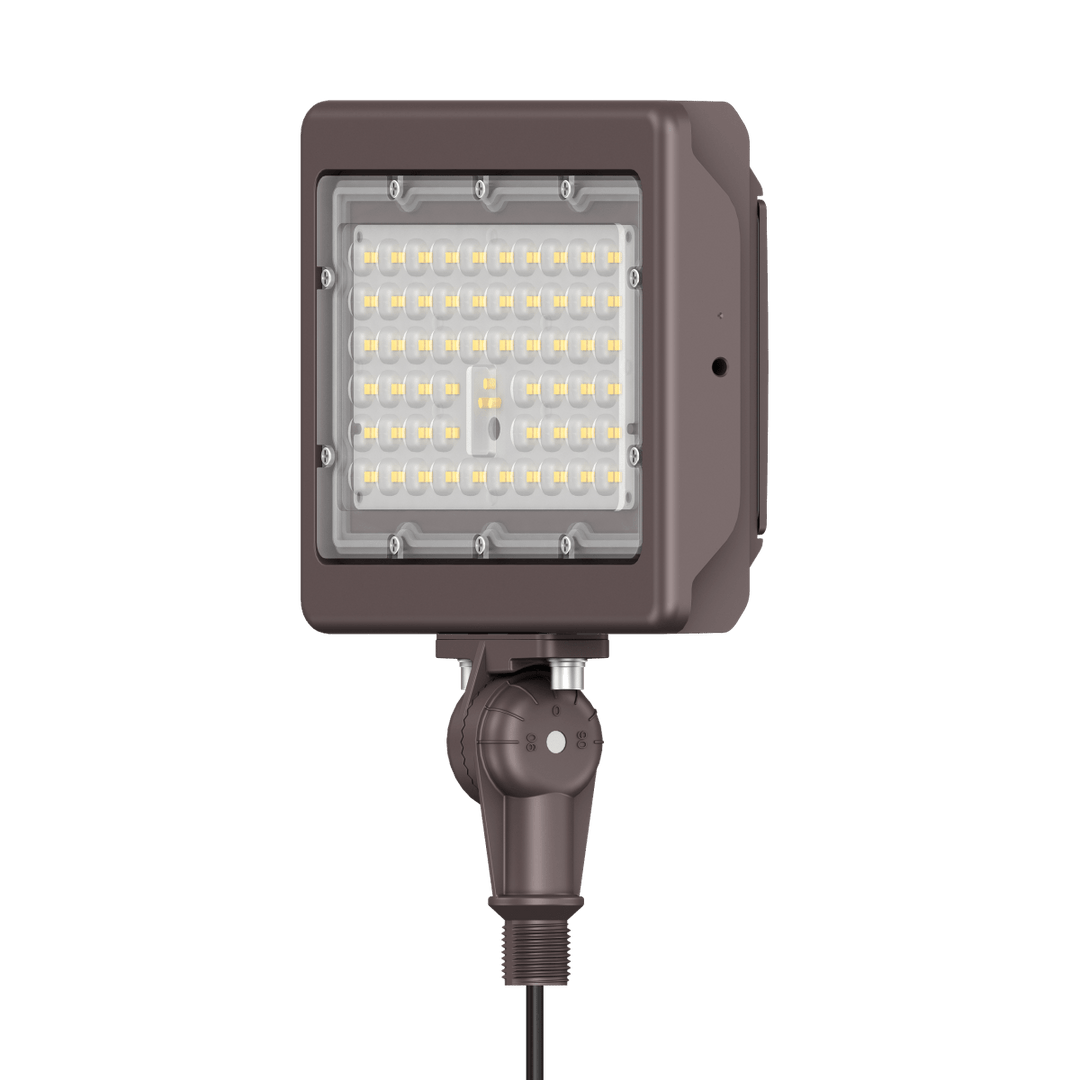 90W Bronze Flood Light LED Outdoor Security Lights - Waterproof - 3CCT 3000K-5000K - 12600LM - Knuckle Mount