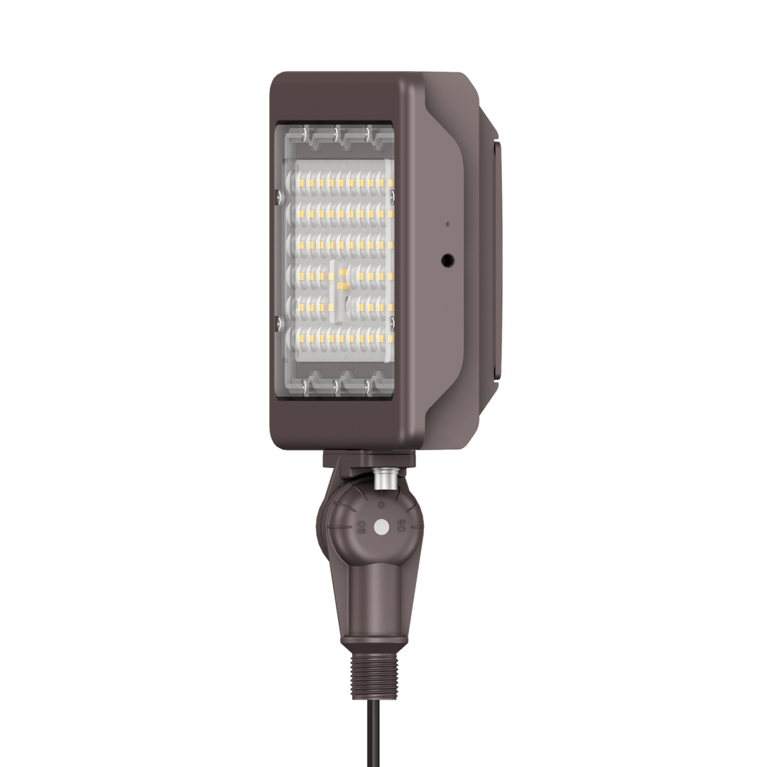 90W Bronze Flood Light LED Outdoor Security Lights - Waterproof - 3CCT 3000K-5000K - 12600LM - Knuckle Mount
