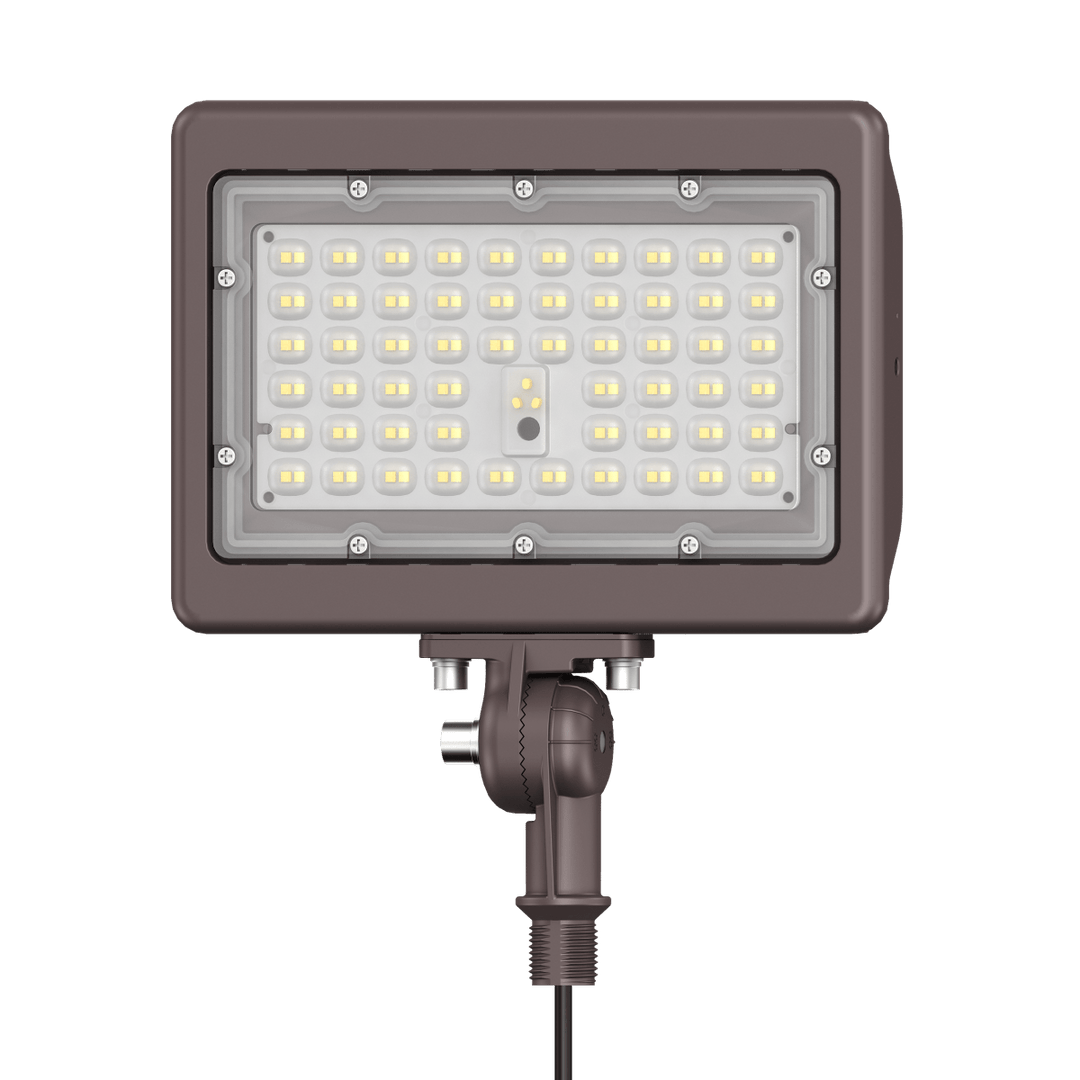 90W Bronze Flood Light LED Outdoor Security Lights - Waterproof - 3CCT 3000K-5000K - 12600LM - Knuckle Mount