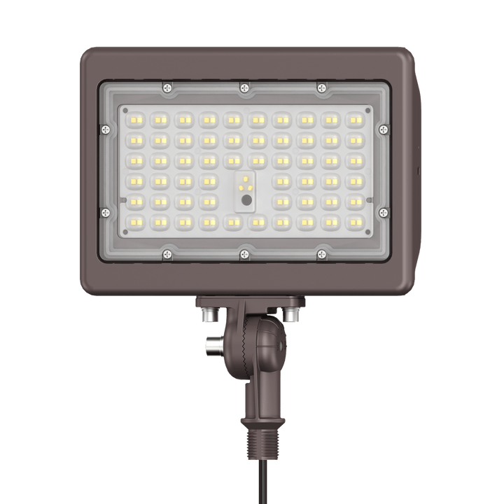 90W Bronze Flood Light LED Outdoor Security Lights - Waterproof - 3CCT 3000K-5000K - 12600LM - Knuckle Mount