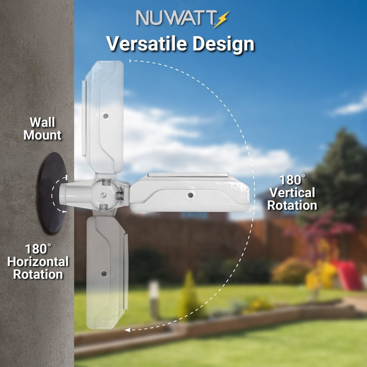 90W LED Flood Lights Outdoor Security Lighting - Waterproof - 3CCT 3000K-5000K - 12600LM - Knuckle Mount