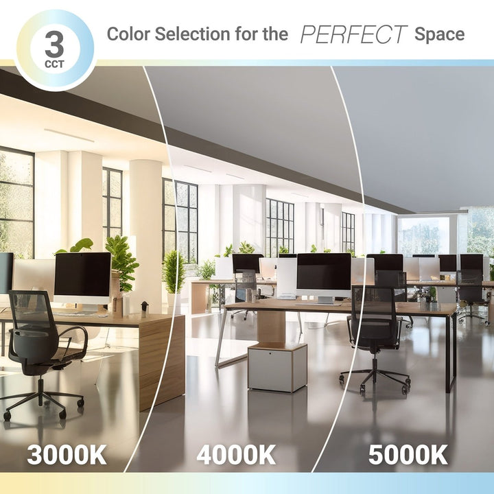 2x2 LED Flat Panel Light Surface Mount - 0-10V Dimmable - 3CCT 3000K-5000K - 4000LM