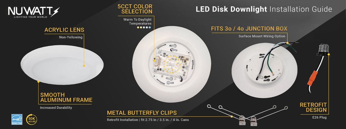 How to Install LED Disk Lights: Two Easy Methods