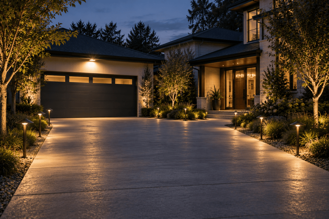 Best Outdoor Lighting Techniques for Driveways and Entryways - NuWatt Lighting