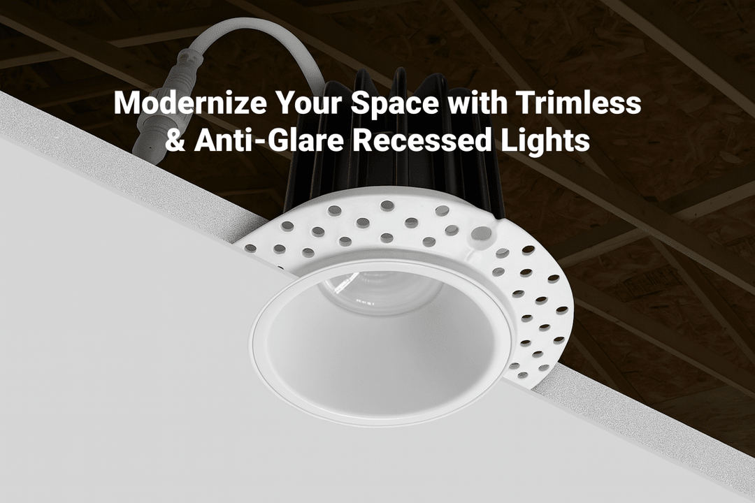 How to Modernize Your Space with Trimless and Anti-Glare Recessed Lights