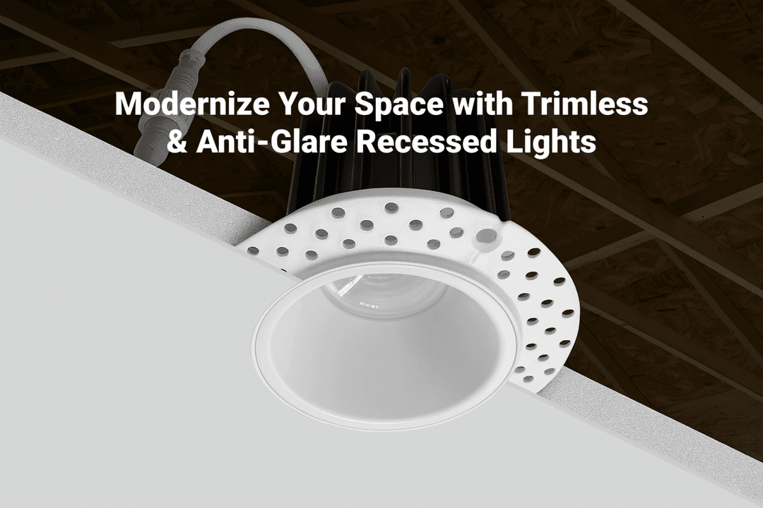 How to Modernize Your Space with Trimless and Anti-Glare Recessed Lights