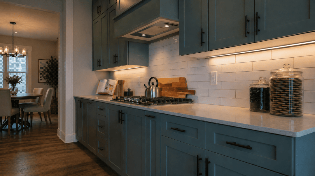 How Under Cabinet Lighting Instantly Upgrades a Drab Kitchen Into a Designer Space