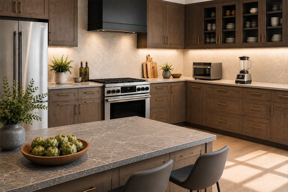 How Under Cabinet Lighting Instantly Upgrades a Drab Kitchen Into a Designer Space
