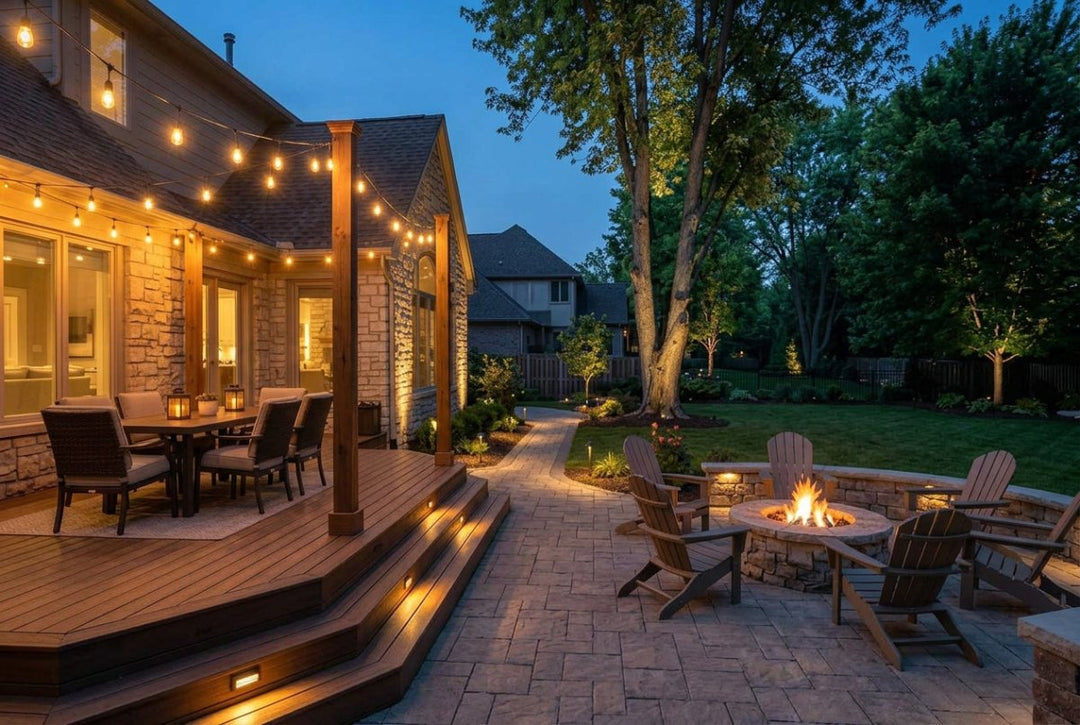 Outdoor Lighting Ideas for Patios, Decks, and Backyard Entertaining Areas - NuWatt Lighting