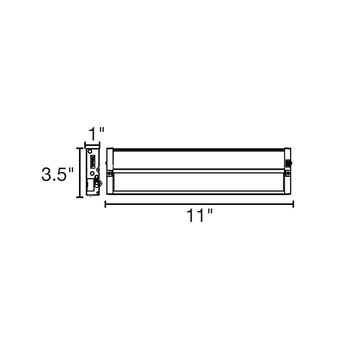11 Inch Kitchen Light White 11 Inch Kitchen Undercabinet Light With USB | NuWatt
