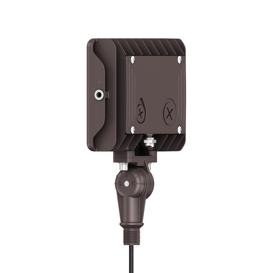 15W Bronze Flood Light LED Outdoor Security Lights - Waterproof - 3CCT 3000K-5000K - 2100LM - Knuckle Mount