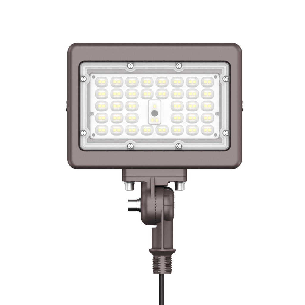 15W Bronze Flood Light LED Outdoor Security Lights - Waterproof - 3CCT 3000K-5000K - 2100LM - Knuckle Mount