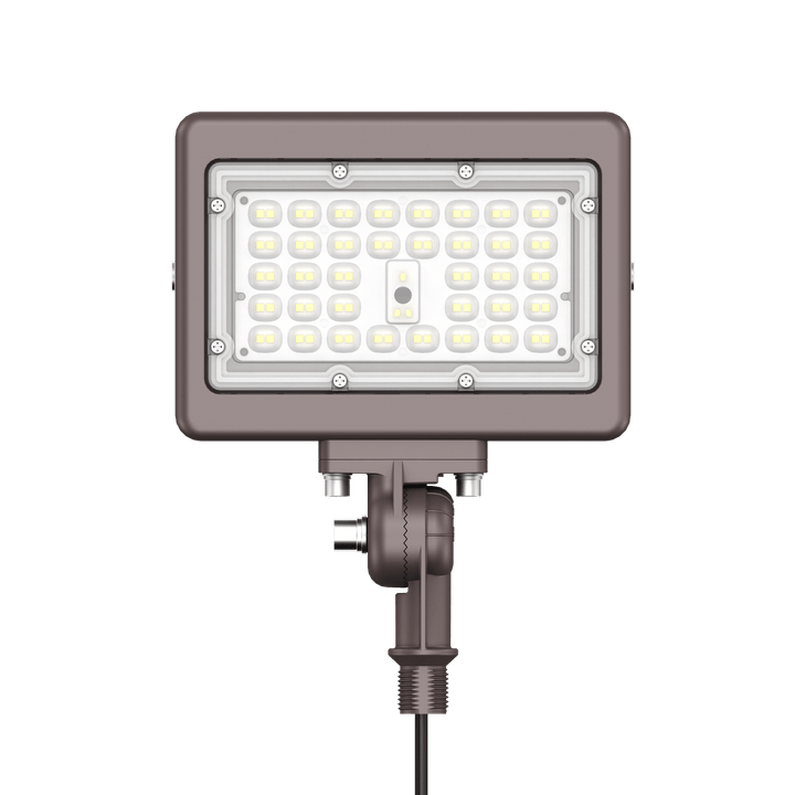 15W Bronze Flood Light LED Outdoor Security Lights - Waterproof - 3CCT 3000K-5000K - 2100LM - Knuckle Mount