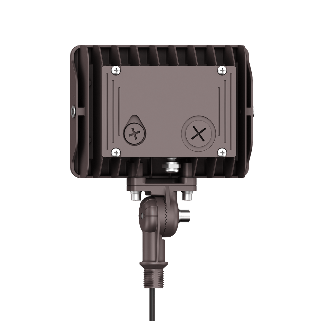 15W Bronze Flood Light LED Outdoor Security Lights - Waterproof - 3CCT 3000K-5000K - 2100LM - Knuckle Mount