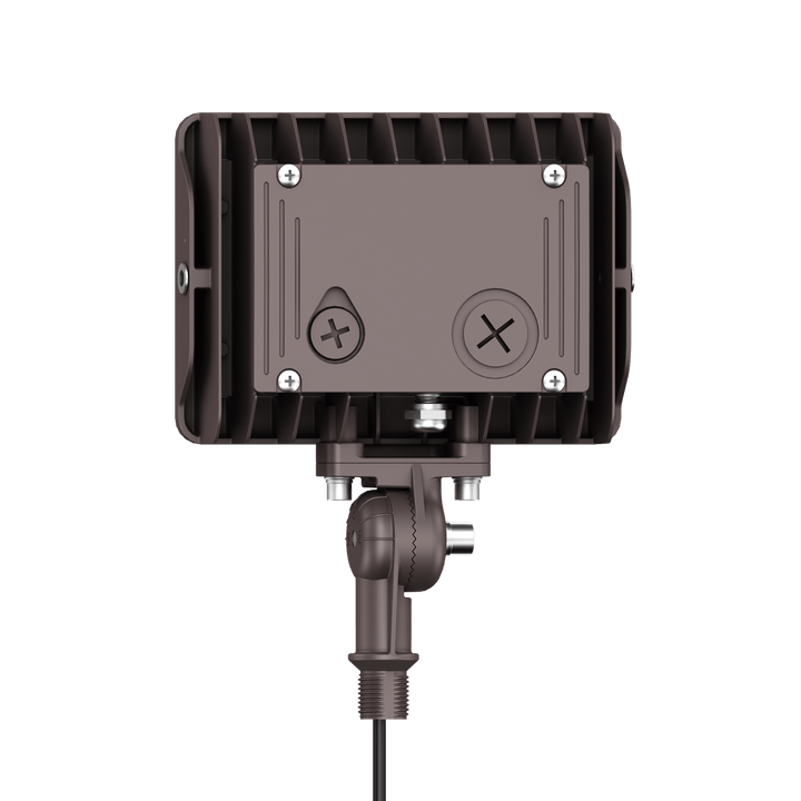 15W Bronze Flood Light LED Outdoor Security Lights - Waterproof - 3CCT 3000K-5000K - 2100LM - Knuckle Mount