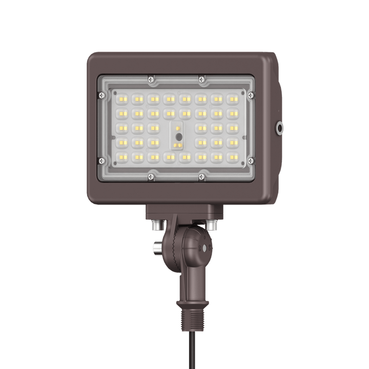 15W Bronze Flood Light LED Outdoor Security Lights - Waterproof - 3CCT 3000K-5000K - 2100LM - Knuckle Mount