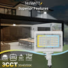 15W LED Flood Lights Outdoor Security Lighting - Waterproof - 3CCT 3000K-5000K - 2100LM - Knuckle Mount
