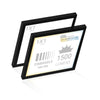 1x1 LED Flat Panel Light Surface Mount Square - Triac Dimmable - 5CCT 2700K-5000K - 1500LM - Black Trim