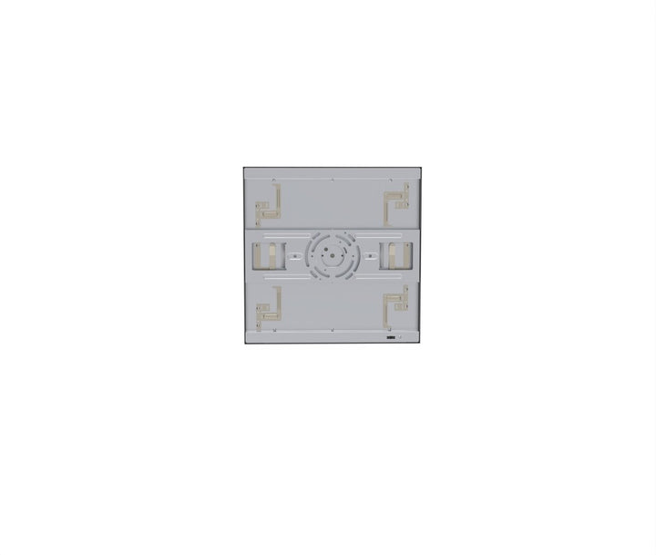 1x1 LED Flat Panel Light Surface Mount Square - Triac Dimmable - 5CCT 2700K-5000K - 1500LM - Black Trim