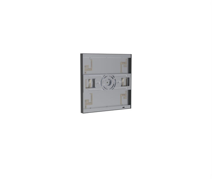 1x1 LED Flat Panel Light Surface Mount Square - Triac Dimmable - 5CCT 2700K-5000K - 1500LM - Black Trim