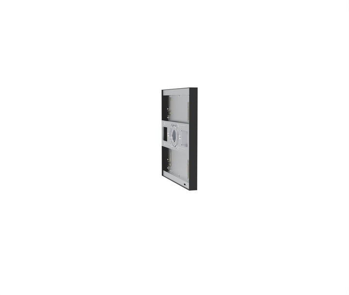 1x1 LED Flat Panel Light Surface Mount Square - Triac Dimmable - 5CCT 2700K-5000K - 1500LM - Black Trim
