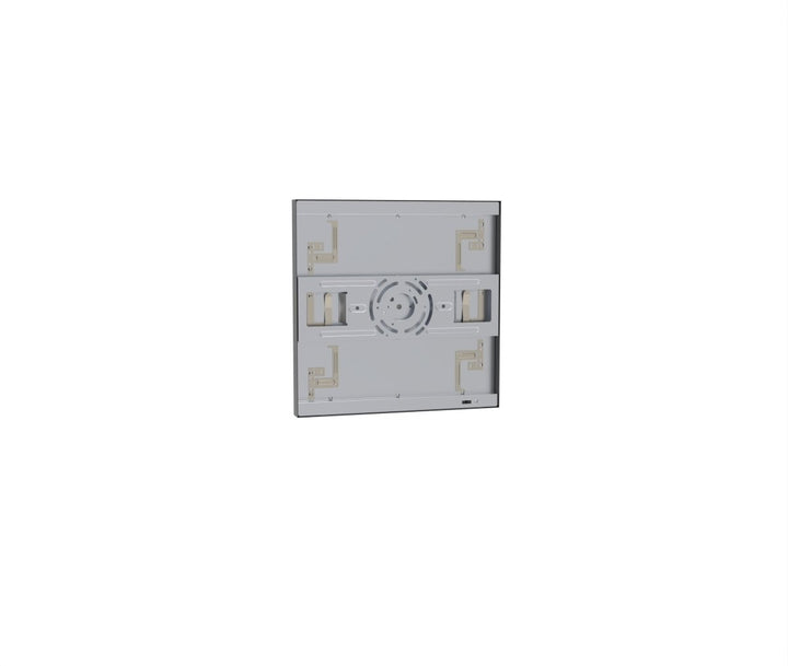1x1 LED Flat Panel Light Surface Mount Square - Triac Dimmable - 5CCT 2700K-5000K - 1500LM - Black Trim