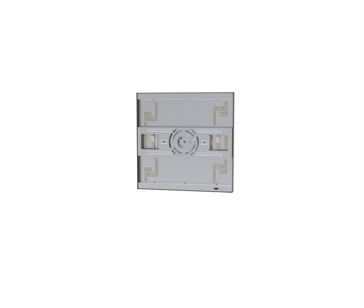 1x1 LED Flat Panel Light Surface Mount Square - Triac Dimmable - 5CCT 2700K-5000K - 1500LM - Black Trim